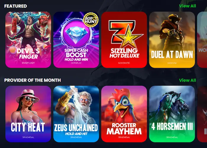 WreckBet Casino games